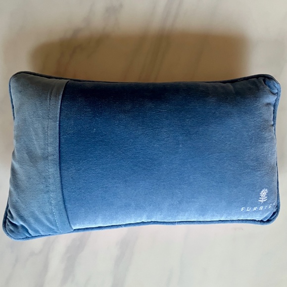 Furbish Decorative Needlepoint Pillow 8 x 14 "if i'm too much then go find less" - Picture 3 of 4